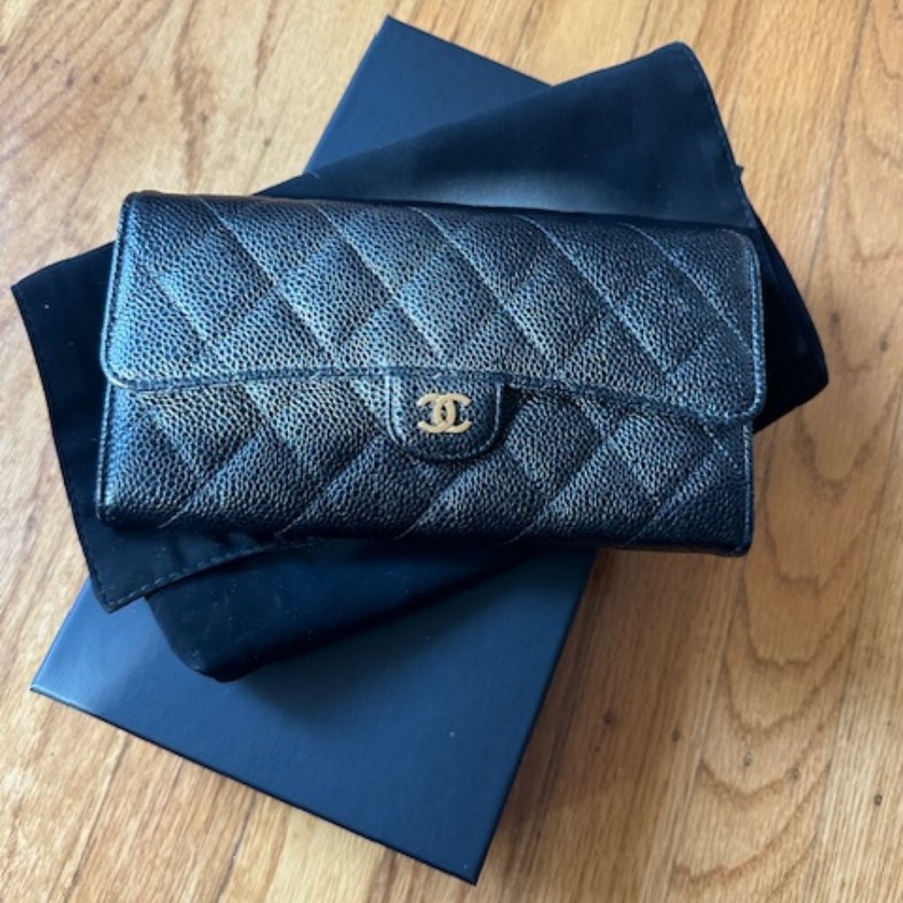 Chanel Classic Gusset Flap Wallet